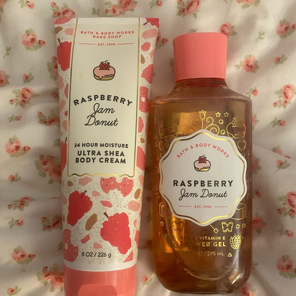 Raspberry Jam Donut Duo